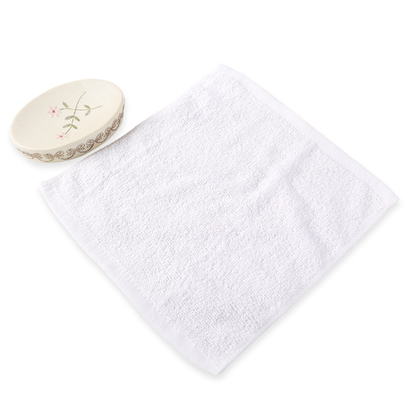 白色方巾30克纯棉酒店用小毛巾克反复洗涤吸水好白色湿巾高阳厂家