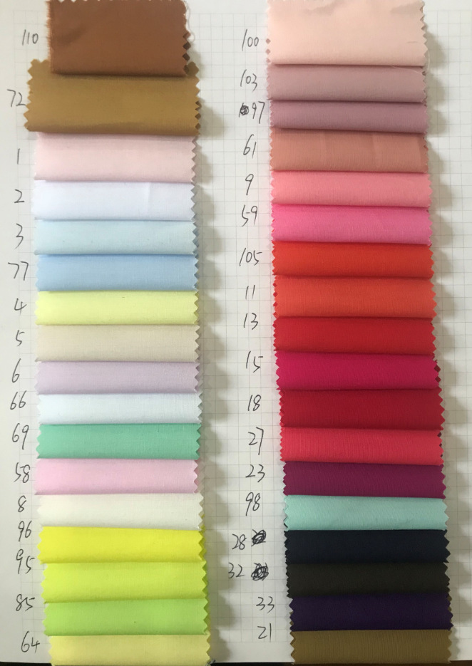 厂家现货供应 春夏涤棉染色布 45*45 133*94 衬衫面料 高档里布