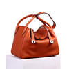 Fashionable pillow, leather one-shoulder bag, cowhide, genuine leather