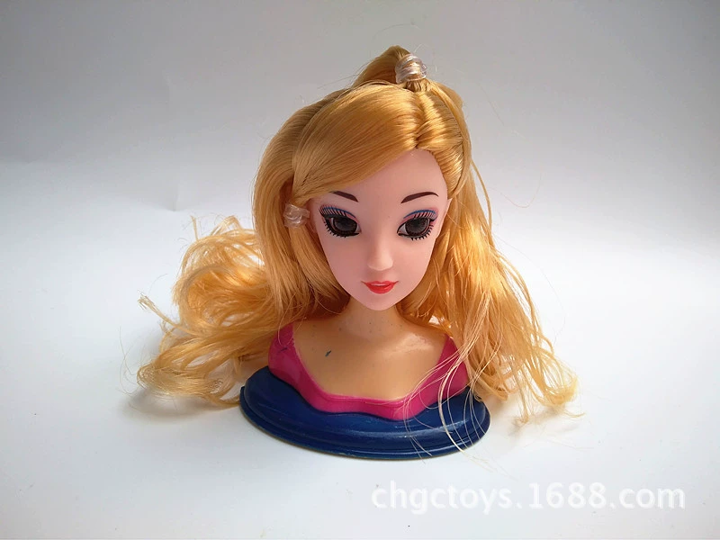 Пластиковая голова куклы с аксессуарами, 11,5 дюймов, 3D, 30G