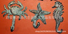 Ocean hook cast iron sea horse wall decoration starfish decoration foreign trade shell foreign trade original