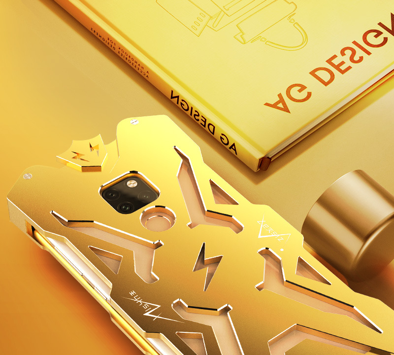 SIMON THOR Aviation Aluminum Alloy Shockproof Armor Metal Case Cover for Huawei Mate 20 Pro & Huawei Mate 20 X & Huawei Mate 20