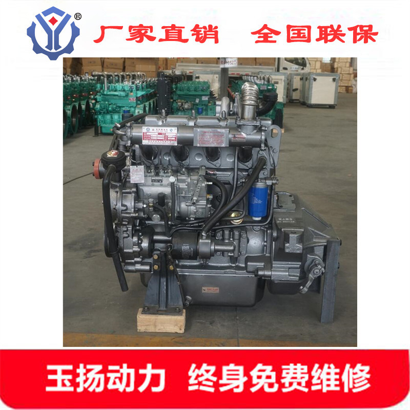 忻州R4108ZG四缸柴油机  装载机推土机专用 潍坊76kw带增压发动机
