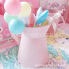Milk pot pink girl heart desktop decorative iron pot soft girl room decorative flower arrangement barrel