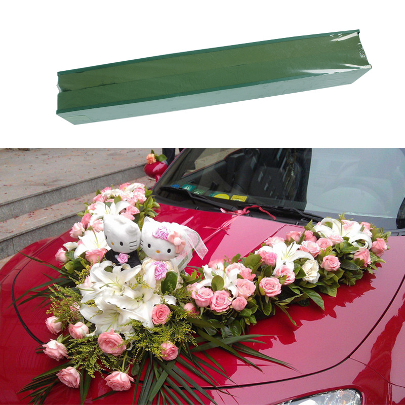 婚车装饰长方形吸盘V字婚庆插花婚庆布置材料批发74cm X11cm X4cm