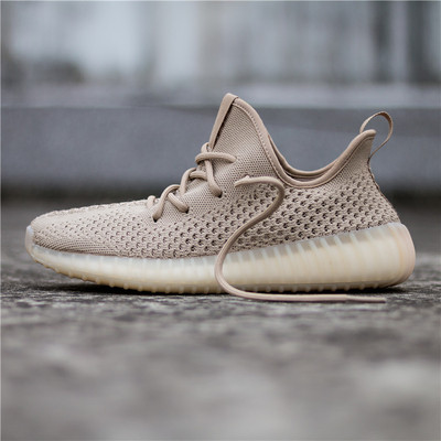 Genuine Coconut 350v2 men and women Kanye angel ventilation Student tide White Gypsophila lovers gym shoes