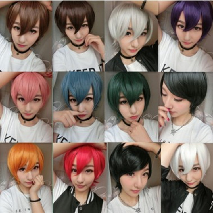 Wig cos/Universal Color Anti-warped Short Hair Student Animation Chemical Fiber Factory Outlet
