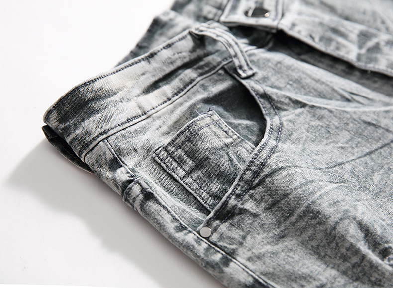 Jeans nuovi da uomo, alla moda, casual, retrò, ricamati, lavati, a gamba dritta_voghion.com