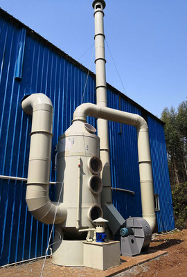 川普厂家直销除尘PP净化塔填料喷淋塔废气处理设备|ru