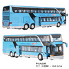 Warrior, metal double-layer bus, toy with light music, transport