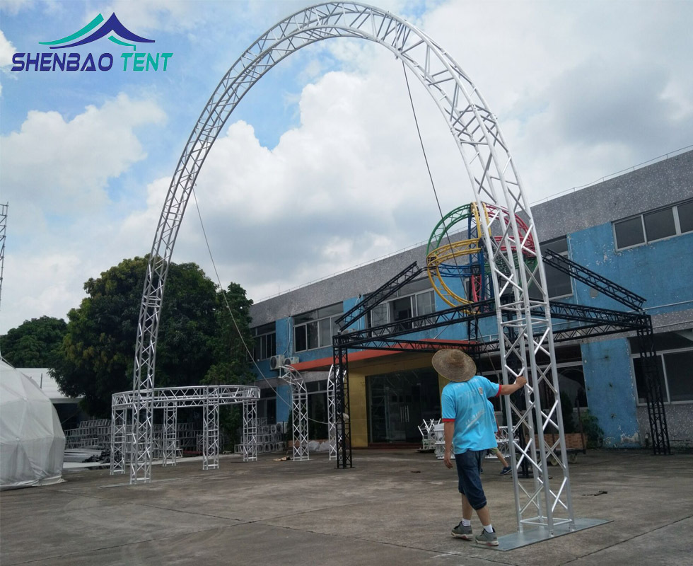 半圆形演出活动truss灯光架 展览演出婚礼活动弧形插销truss架