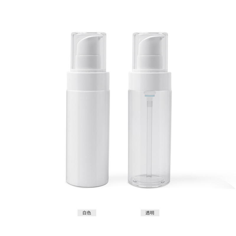 Botella de Loción de boca plana de 100ml PET esencia cosmética sub-embalaje botella vacía material de embalaje botella de sub-embalaje al por mayor