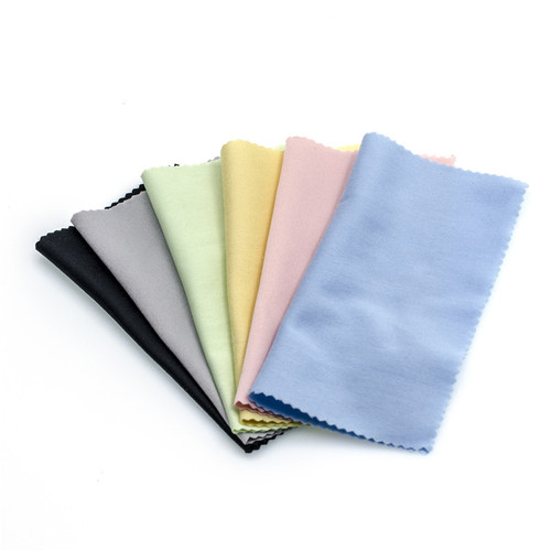 Manufacturer direct sale needle three super fine fiber black and gray eyeglass cloth, wine and restaurant cleaning wipe cloth, can print logo
