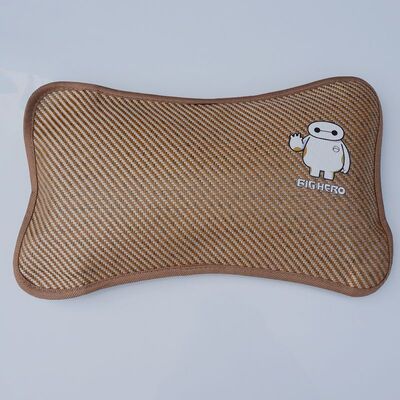 厂家直销夏季儿童枕头 婴儿凉枕 冰藤双面茶叶保健枕 宝宝竹枕头