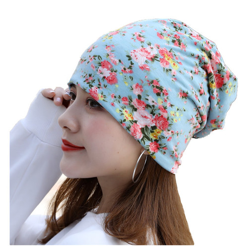韩版棉款两用帽月子帽产后用品头巾堆堆帽孕妇帽围脖一件代发