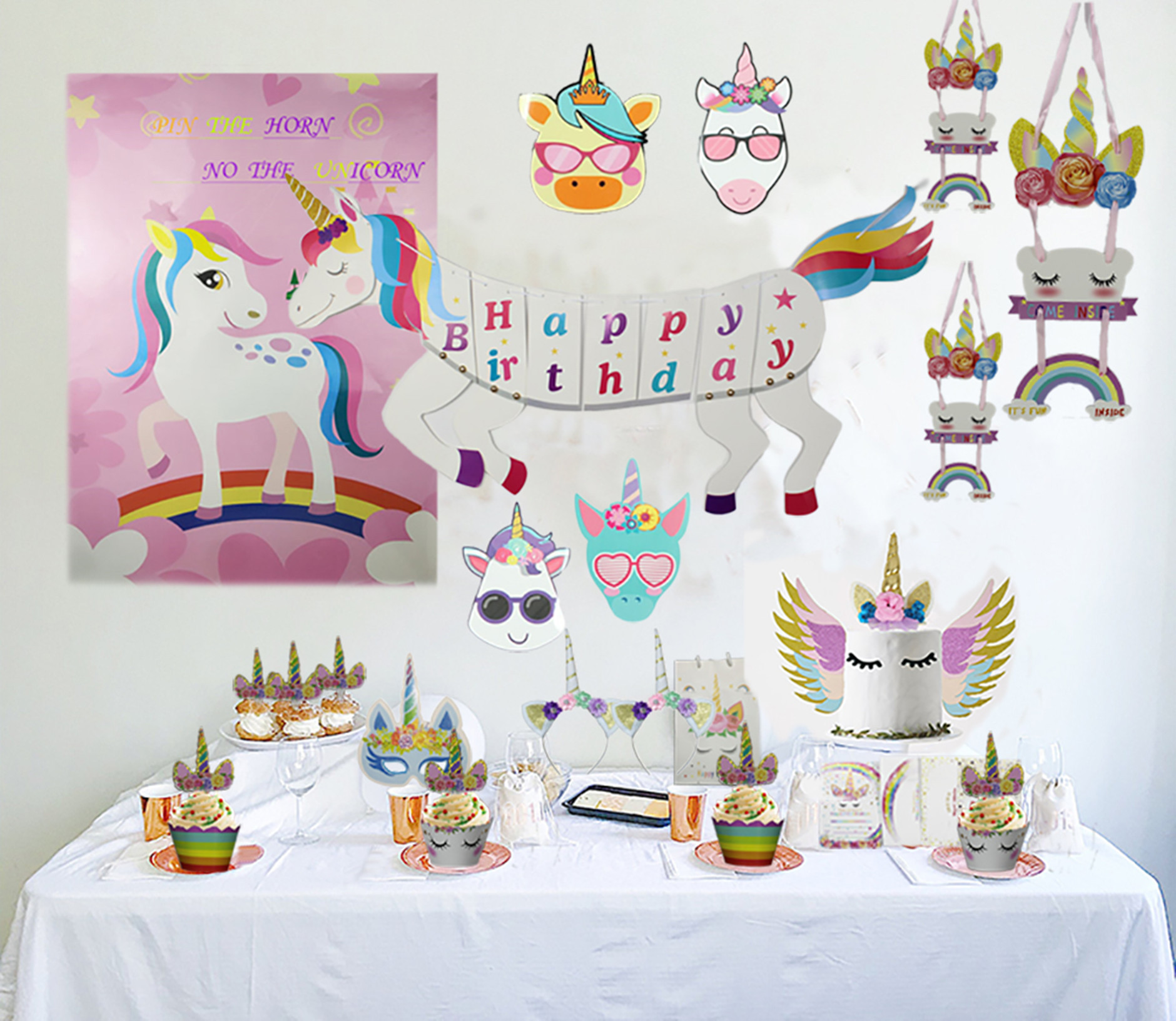 Birthday Unicorn Paper Birthday Gift Bags 1 Piece display picture 1
