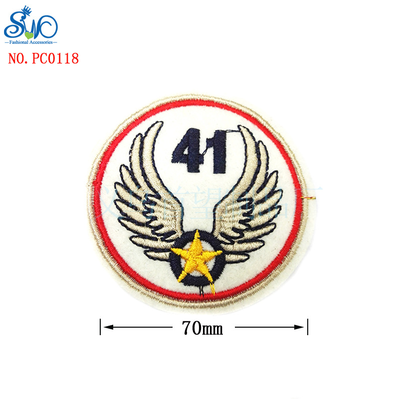 【厂家直销】 布贴徽章 翅膀 可爱刺绣布贴 衣服补丁贴