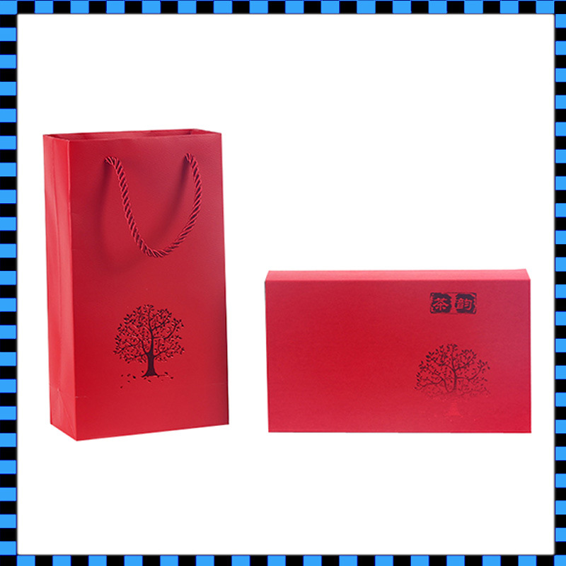 宽边通用抽屉式纸盒抽屉盒 茶叶礼品盒黑卡牛皮纸包装盒