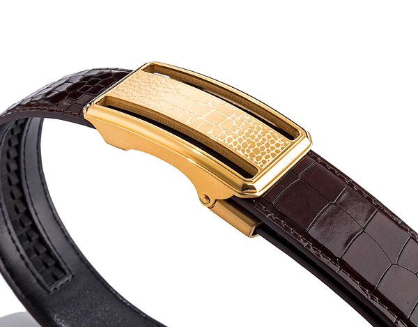 Elite quality double-sided import leather belt