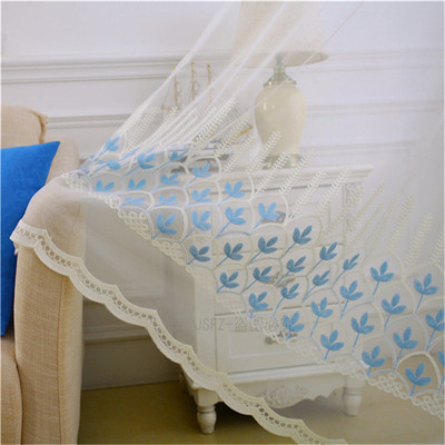 新品棉麻绣花窗纱全遮光窗帘布厂家现货支持零裁一件代发