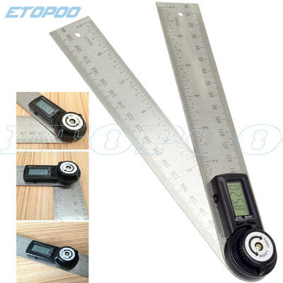 0-200MM Digital point scale 999.9 degree digital display Angle ruler Protractor Two-in-one Electronics Protractor