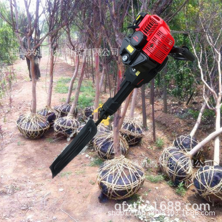 多功能锯齿式汽油挖树机汽油两冲程挖树机厂家直销带土球挖树机