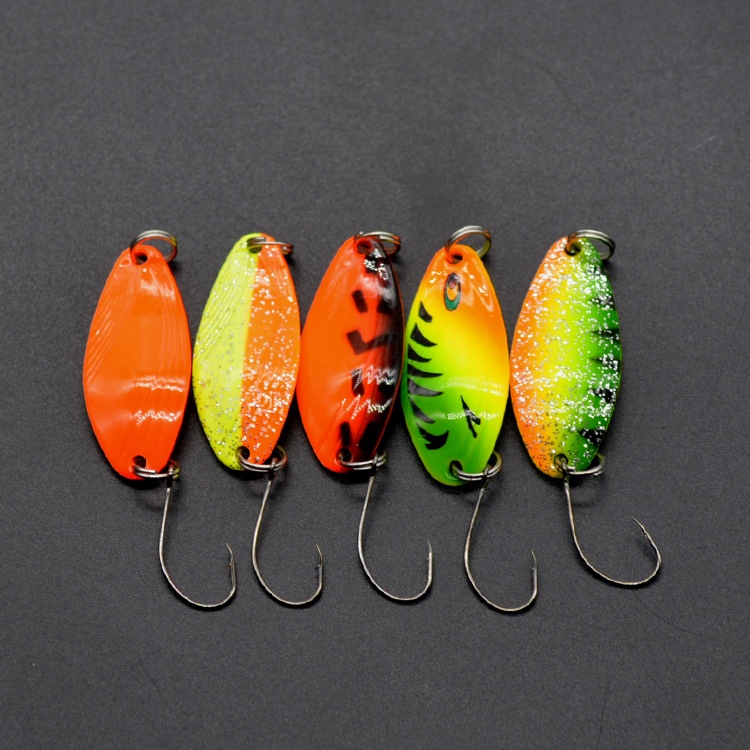 Metal Spoons Fishing Lures Spinner Spoons Baits Fresh Water Bass Swimbait Tackle Gear