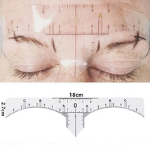 一次性纹绣辅助量眉尺设计透明眉尺纹眉眉型设计尺眉卡可粘贴眉尺