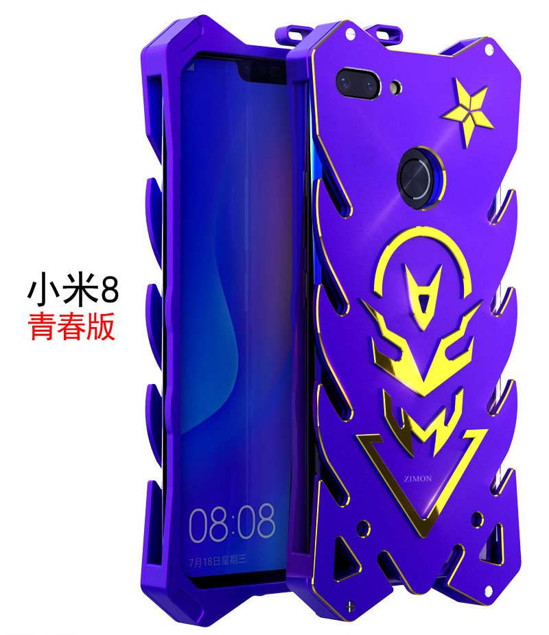 SIMON New THOR II Aviation Aluminum Alloy Shockproof Armor Metal Case Cover for Xiaomi Mi 8 Lite