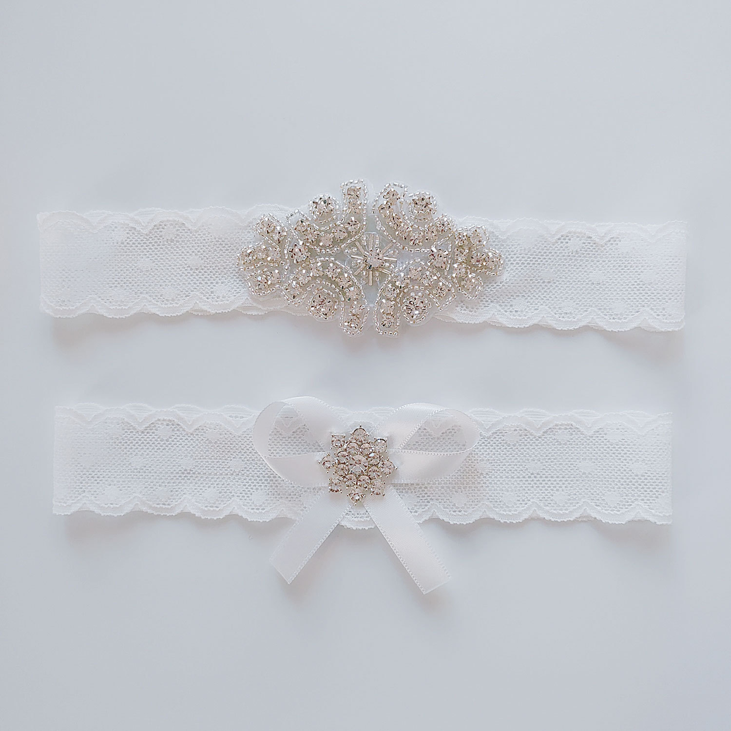Wedding, Party Occasion Bridal Solid Color Wedding Party Garter