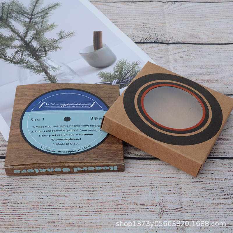 正方形牛皮纸开窗纸盒定制 电子产品 五金配件包装彩印定做批发