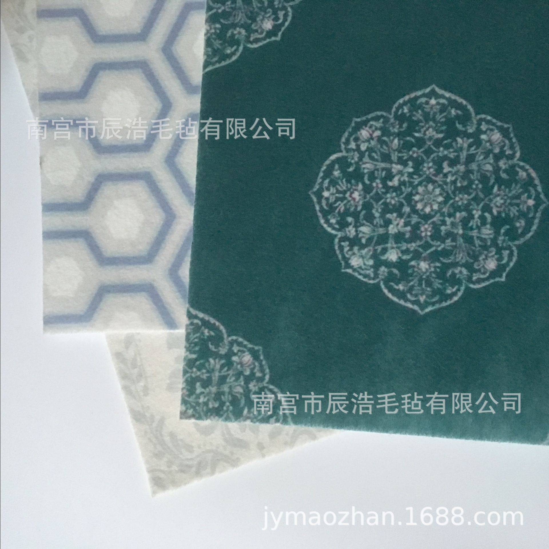 彩色印花毛毡 数码印花装饰毛毡布 白色印花毛毡布彩色印刷毛毡布