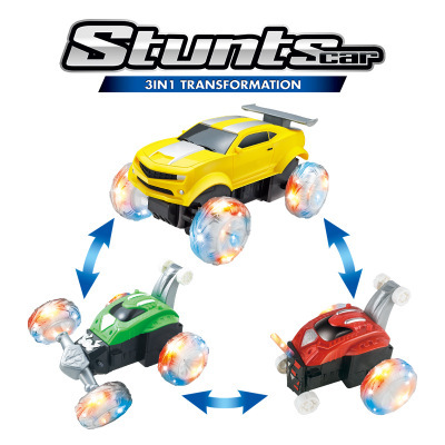 children lighting music Stunt Remote control car Trine Bigfoot cross-country deformation Four wheel drive Toy car wholesale