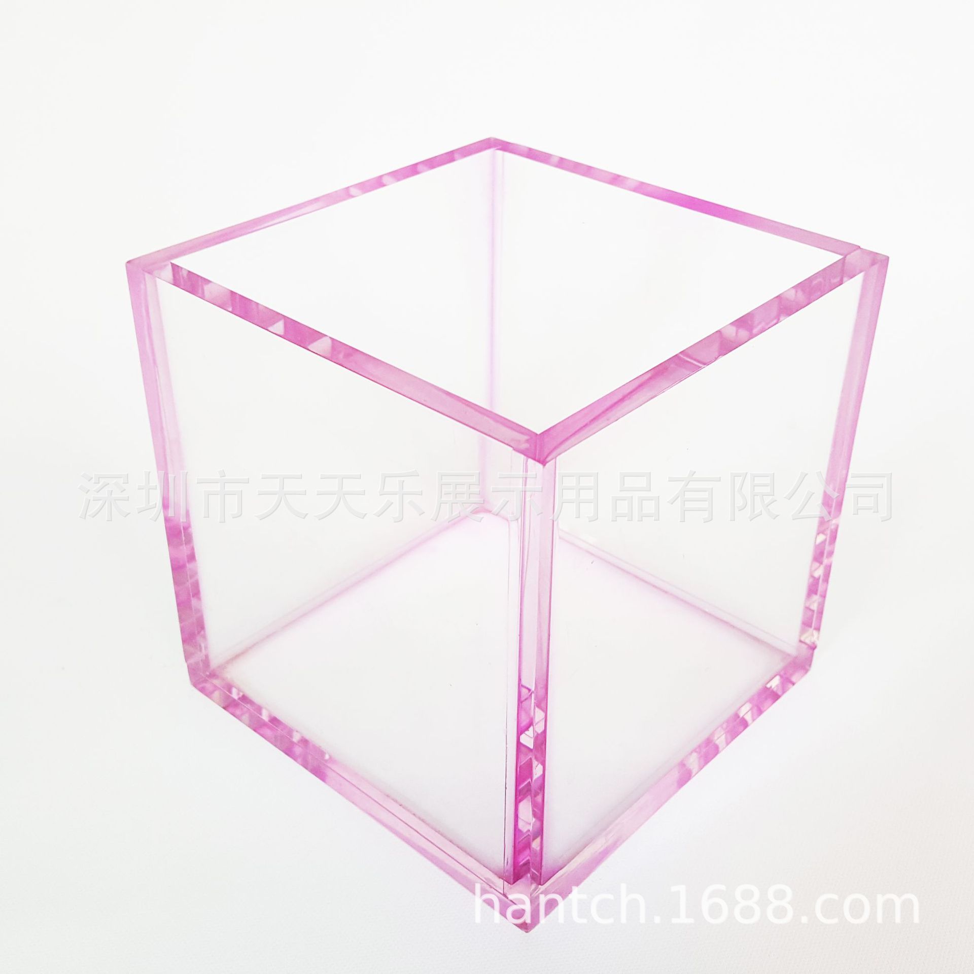 高档彩色笔架笔盒亚克力笔筒亚克力笔架文具盒收纳架不漏水鲜花盒