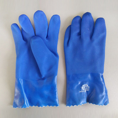 批發PVC勞保手套均碼非壹次性平直袖口個人防護用品工業浸塑手套