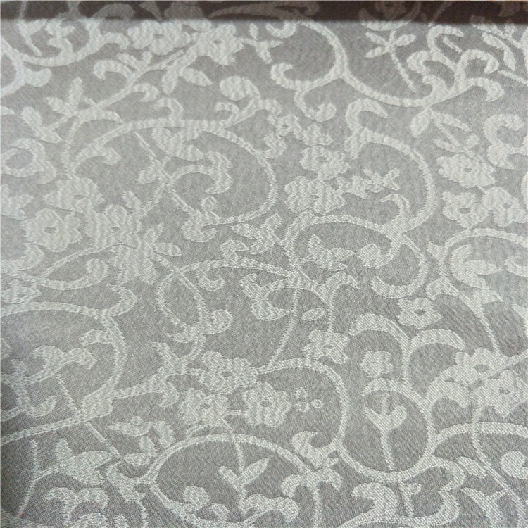 厂家直销桌布台布餐厅椅套宽幅提花面料 阳离小牛花涤纶提花布