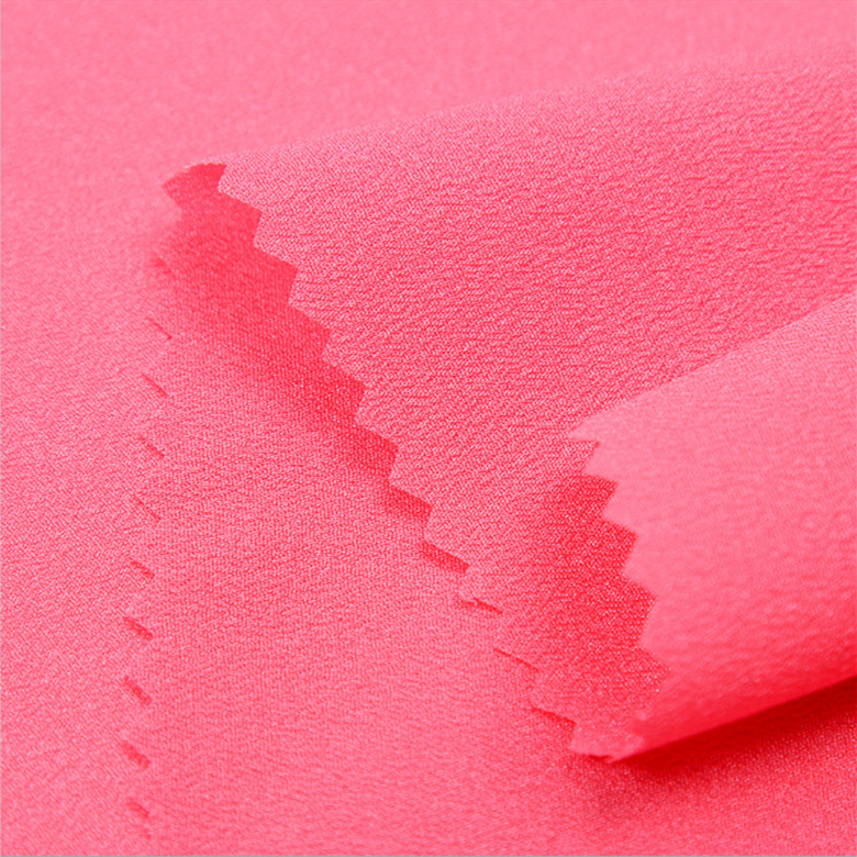 2021  50D 高弹双绉雪纺布料 涤氨纶仿麻化纤面料