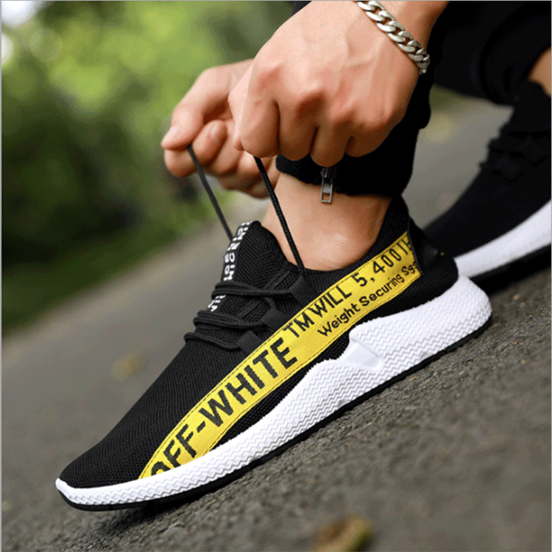 new pattern Korean Edition fashion Men's leisure time Single shoes fashion Sporty Single shoes comfortable light man gym shoes