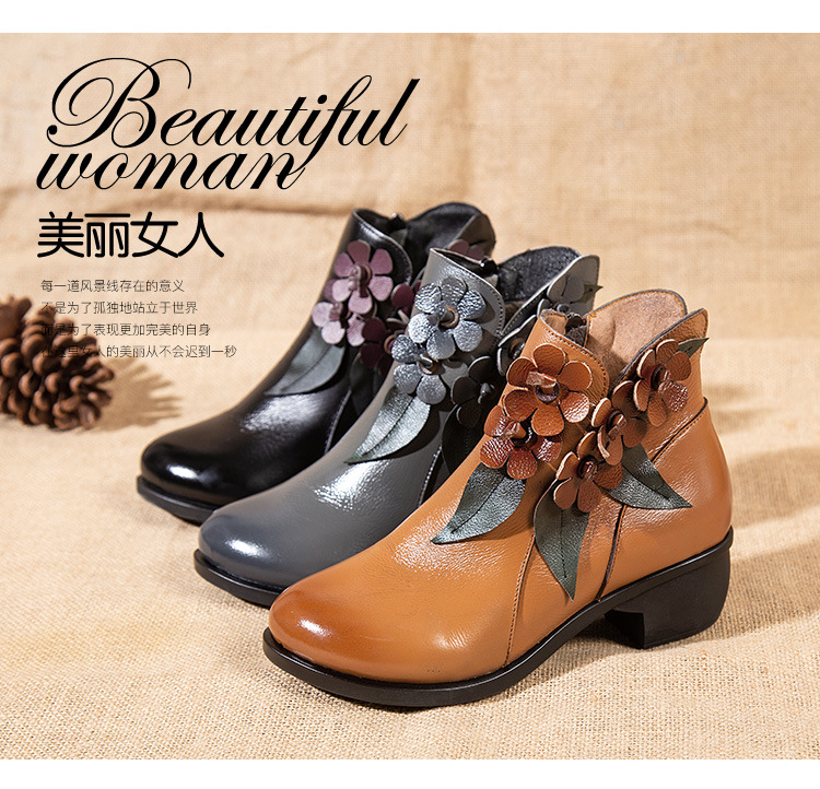 Bottes femme en En cuir - Ref 3355119 Image 19