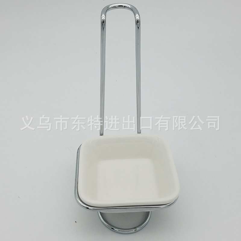Factory direct sales of iron wire soup spoon racks, ceramic bowls, hot pot spoon racks, household soup spoon racks, facing away from ceramic spoon racks detail image 14