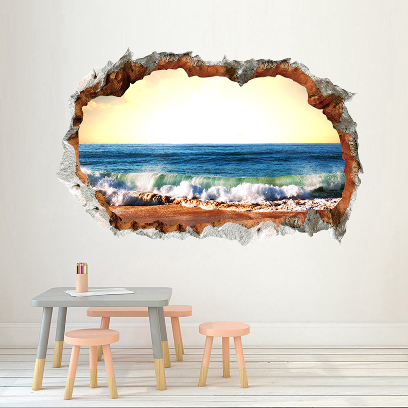 New Simple Hole Landscape Wall Sticker display picture 10