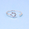 Jewelry, fresh ring, Japanese and Korean, simple and elegant design, on index finger, internet celebrity