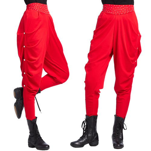 Sailor Dance Pants 2024 New Women's Harem Pants Square Dance Guoguo Team's Same Tassel Pants Group Performance Costumes