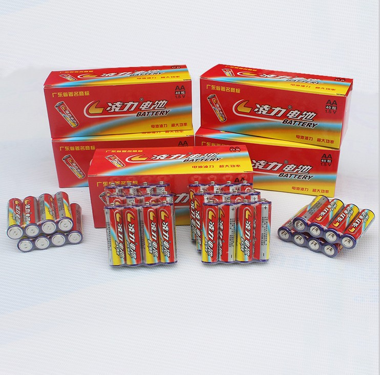 凌力五号七号AA碳性干电池手电通用5号玩具车专用批发玩具专用