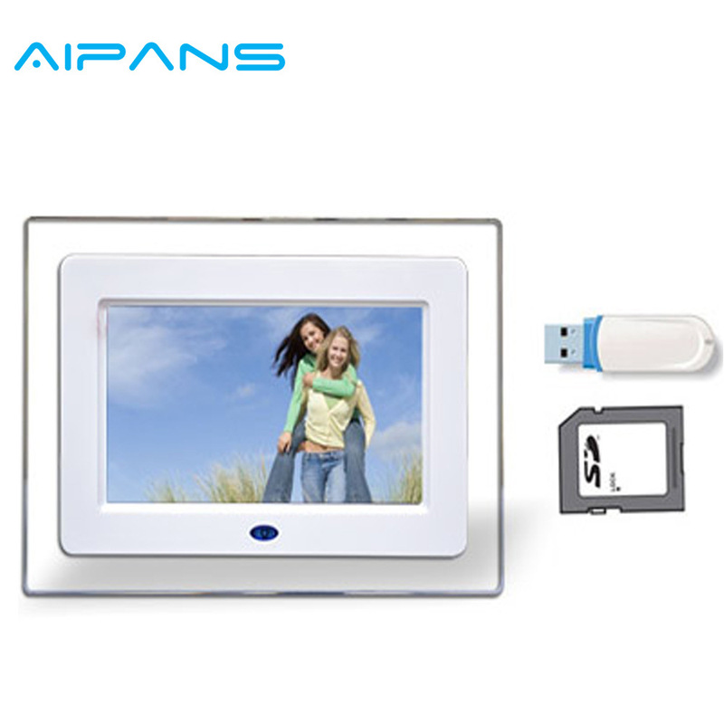 Factory Direct Sales 7inch Acrylic Photo Album Advertising Machine Digital Photo Frame Digital Gift Cross-Border Hot Selling Digital Photo Album