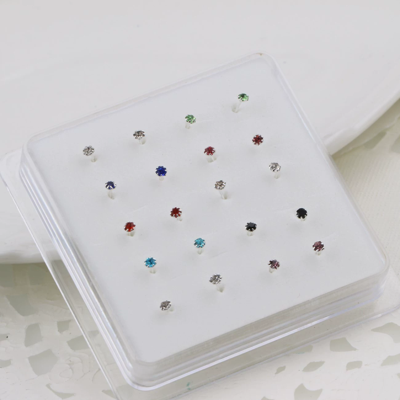 Европейский и американский Новый прокол носа цвет подсолнечника серебристый носовой гвоздь мужской и женский трансграничные поставки