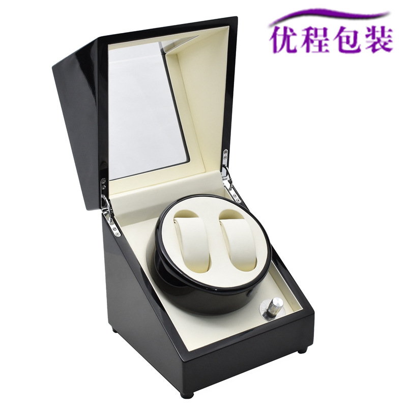 高光漆单头2+0摇表器机械表自动上链2位手表盒转表器电动马达盒