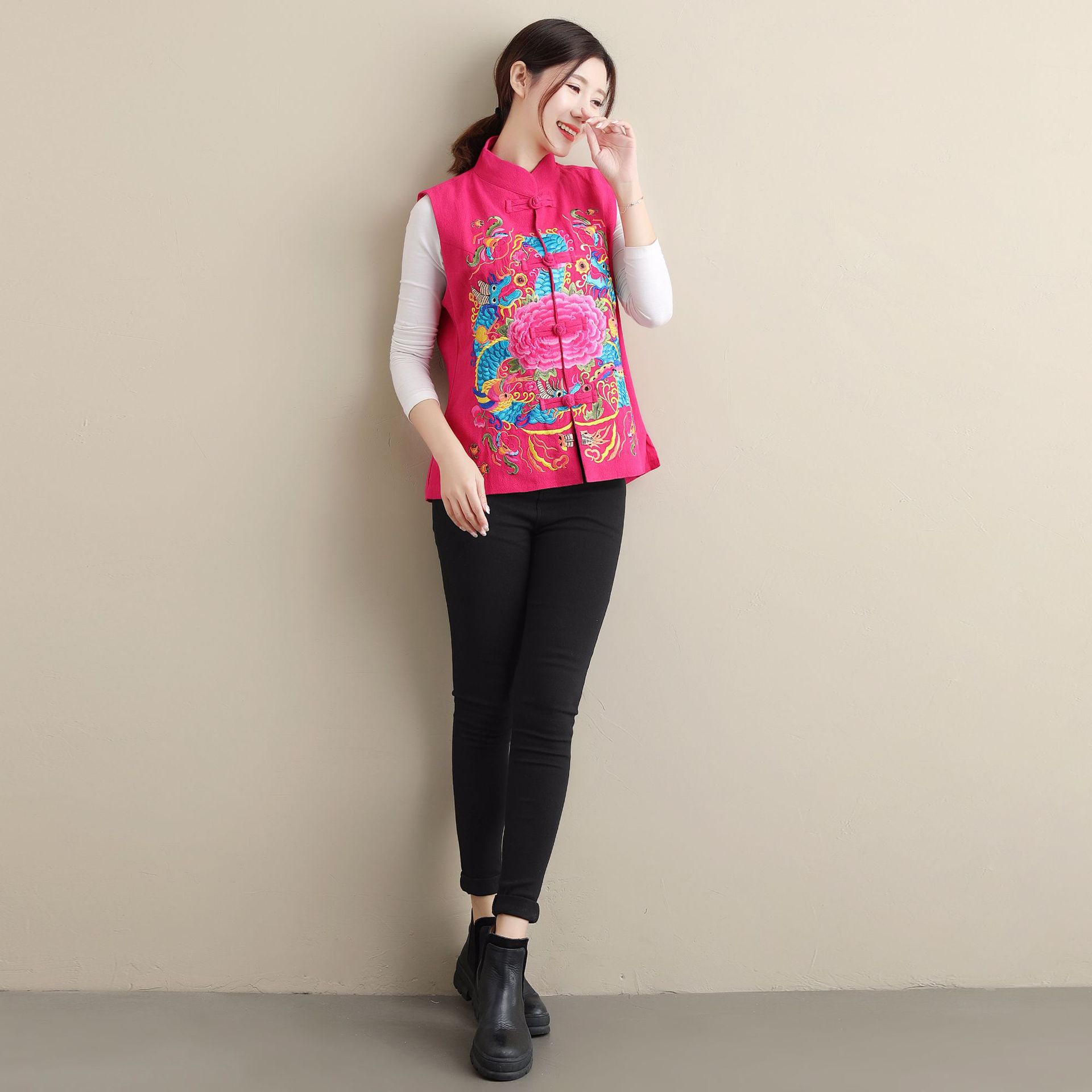 Gilet femme MA FAN TISSU en Coton - Ref 3316321 Image 52