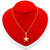 Pentagon New Copper Plated Vietnamese Shajin Love Butterfly Necklace Our Coin Gold Non -Disciplinary Women