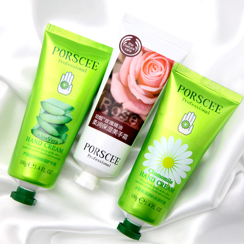 珀皙芦荟胶柔润马油护手霜玫瑰带包装盒 防冻裂冻疮沃美厂家直销|ms